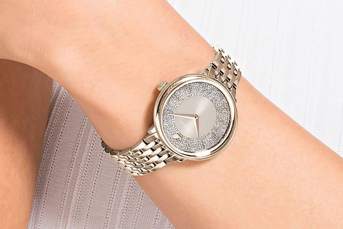 Elegant Swarovski Gold Tone Stainless Steel Watches for Ladies - WATCH & WATCH