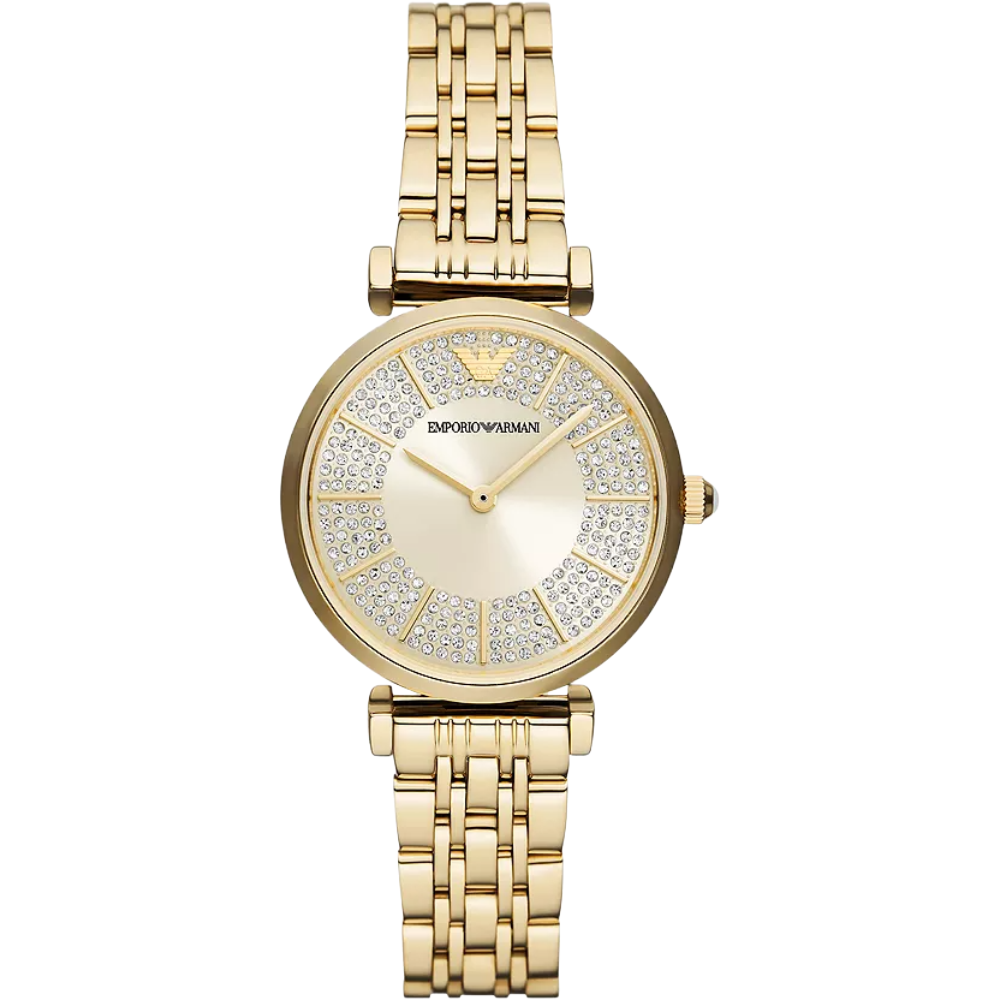Emporio Armani AR11608 Two-Hand Gold-Tone Ladies Watch