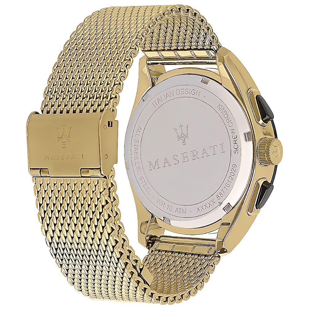 Maserati R8873612010 Traguardo Chronograph Black Dial Men's Watch