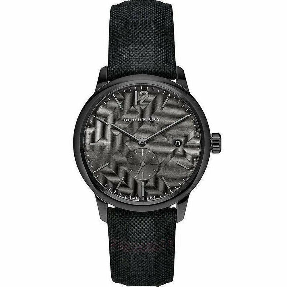 Burberry BU10010 Check Stamped Round Dial 40mm Men s Watch WATCH WATCH