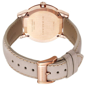 Burberry BU9109 Rose Gold Tone Beige Check Dial Women's Watch - WATCH & WATCH