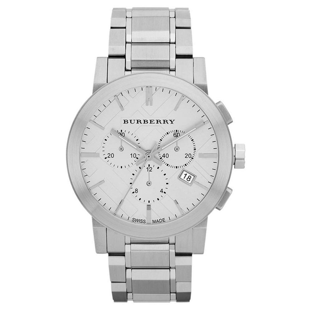 Burberry large chronograph bracelet watch on sale