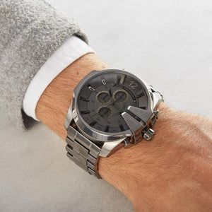 Diesel DZ4282 Chronograph Grey Dial Gunmetal Men's Watch - WATCH & WATCH