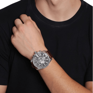 Diesel DZ4290 Mega Chief Grey Dial Chronograph Men's Watch - WATCH & WATCH
