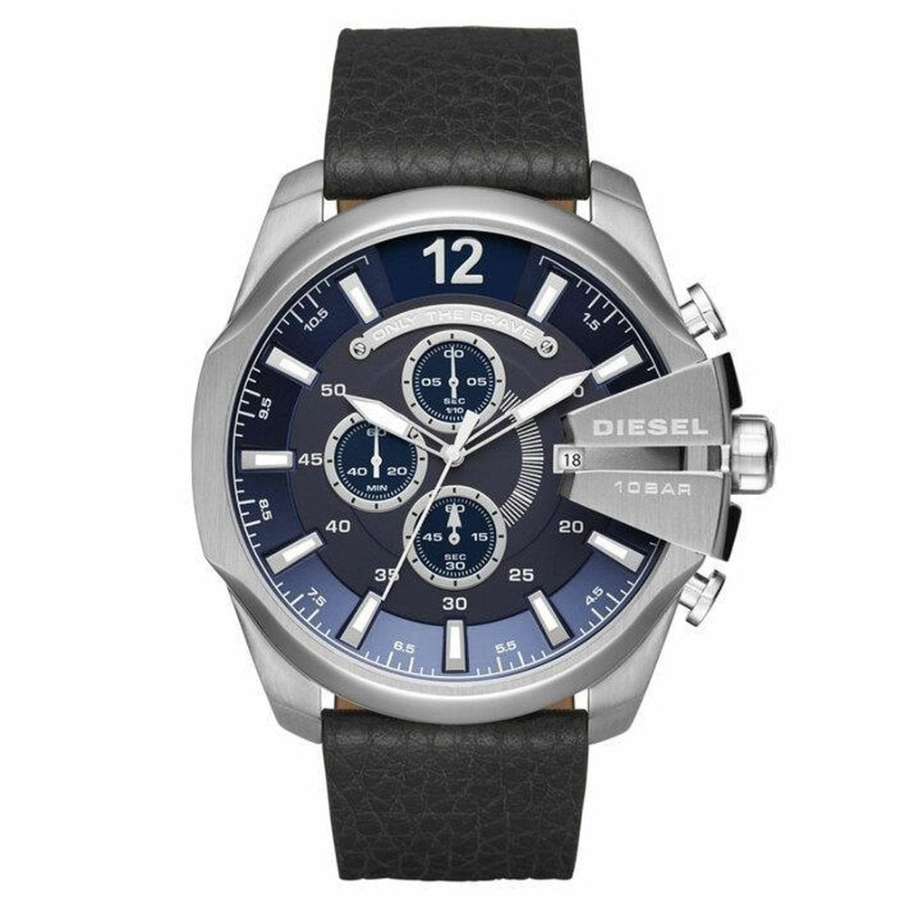 Diesel DZ4423 Mega Chief Navy Blue Dial Chronograph Men's Watch - WATCH & WATCH
