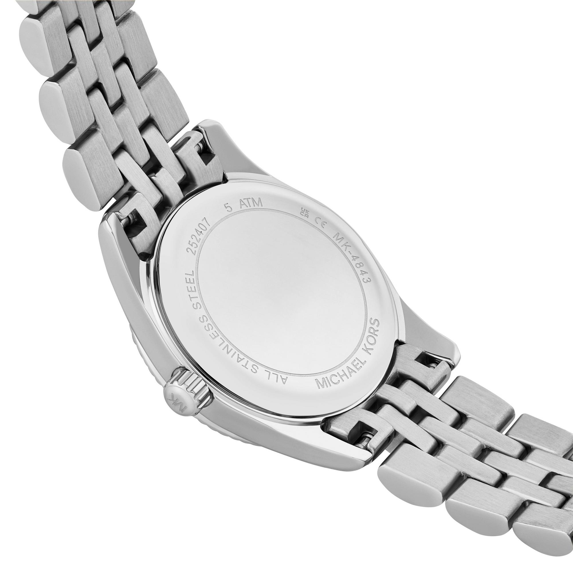 Michael Kors MK4843 Lexington Silver Dial Ladies Watch