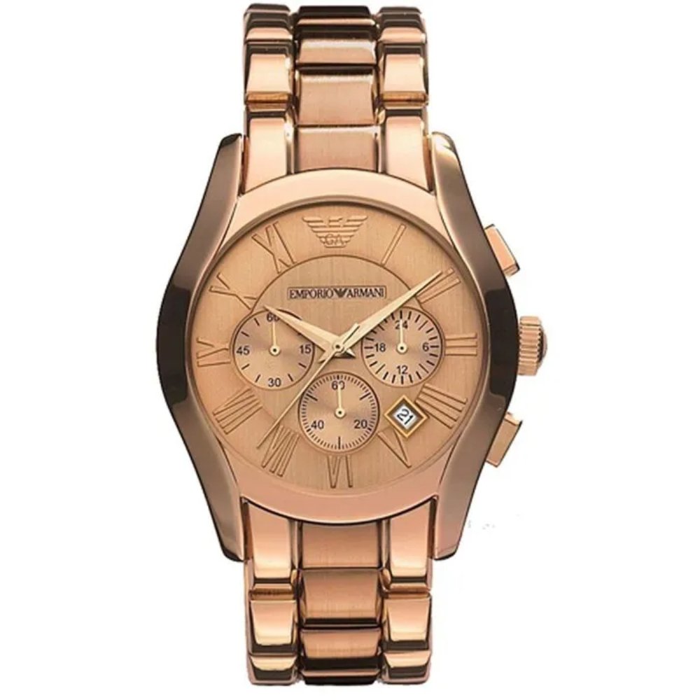 Emporio Armani AR0365 Rose Gold Chronograph Men's Watch - WATCH & WATCH