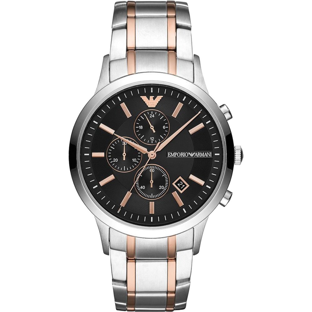 Emporio Armani AR11165 Chronograph Two - Tone Men's Watch - WATCH & WATCH