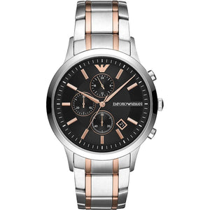 Emporio Armani AR11165 Chronograph Two - Tone Men's Watch - WATCH & WATCH