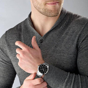 Emporio Armani AR11208 Giovanni Chronograph Quartz Black Dial Men's Watch - WATCH & WATCH