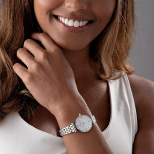 Emporio Armani AR11290 Gianni T - Bar Mother Of Pearl Ladies Watch - WATCH & WATCH