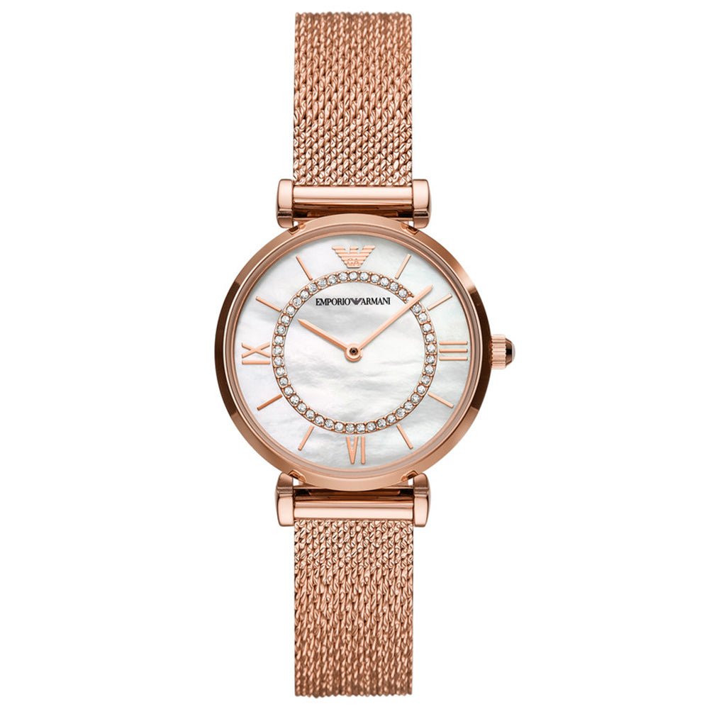 Emporio Armani AR11320 Rose Gold Gianni T - Bar Ladies Watch - WATCH & WATCH