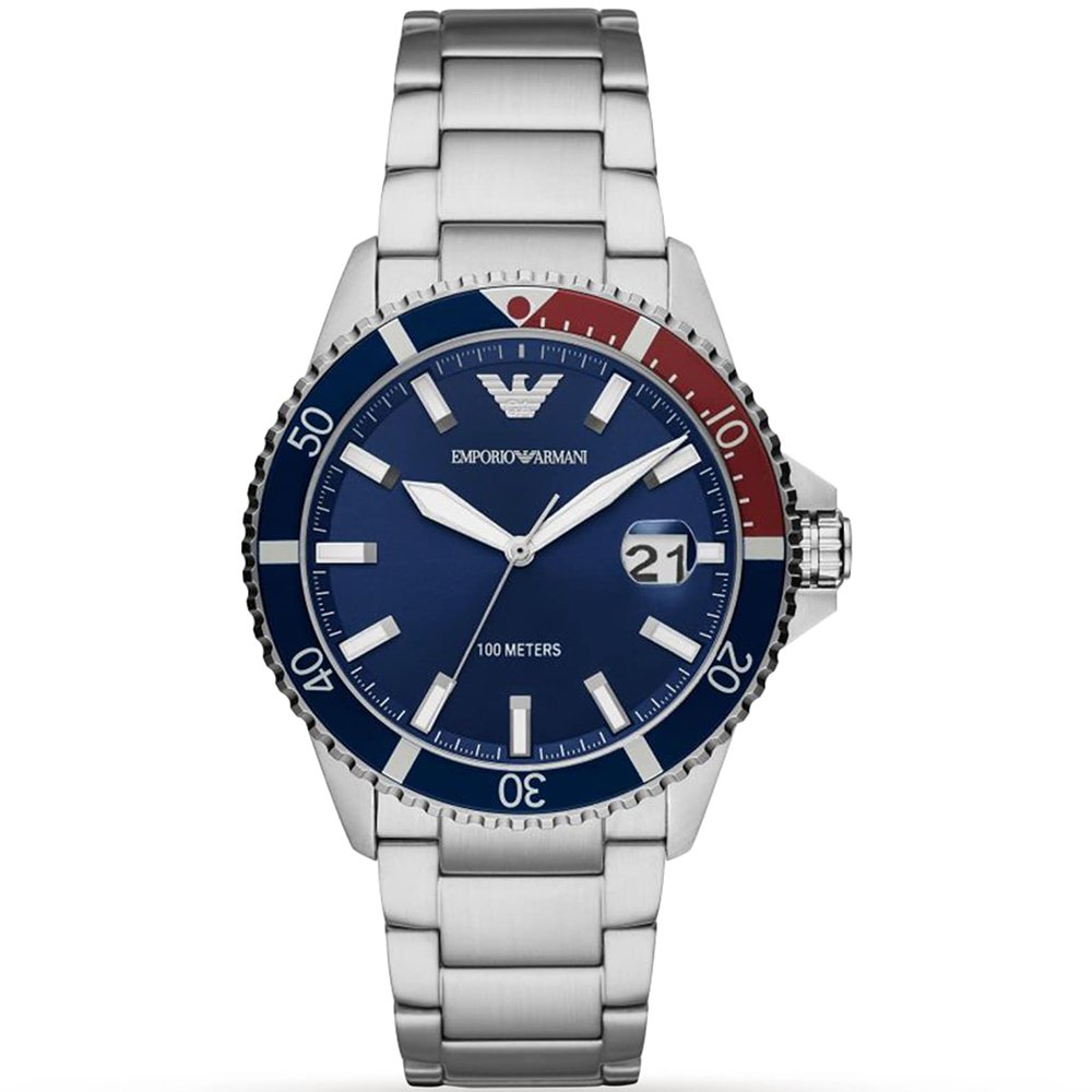 Emporio Armani AR11339 Men's Diver Watch Blue - WATCH & WATCH