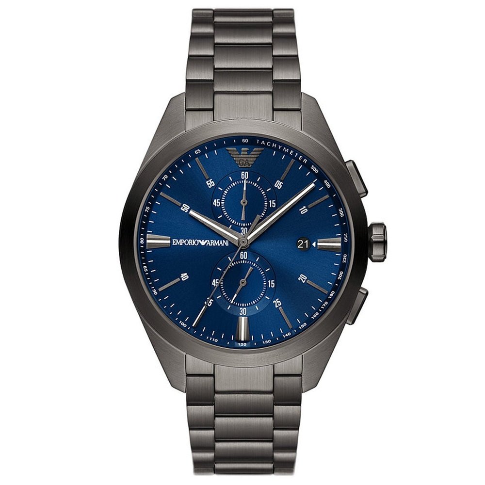 Emporio Armani AR11481 Claudio Blue Dial Chronograph Mens Watch - WATCH & WATCH