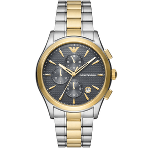 Emporio Armani AR11527 Chronograph Two - Tone Men’s Watch - WATCH & WATCH
