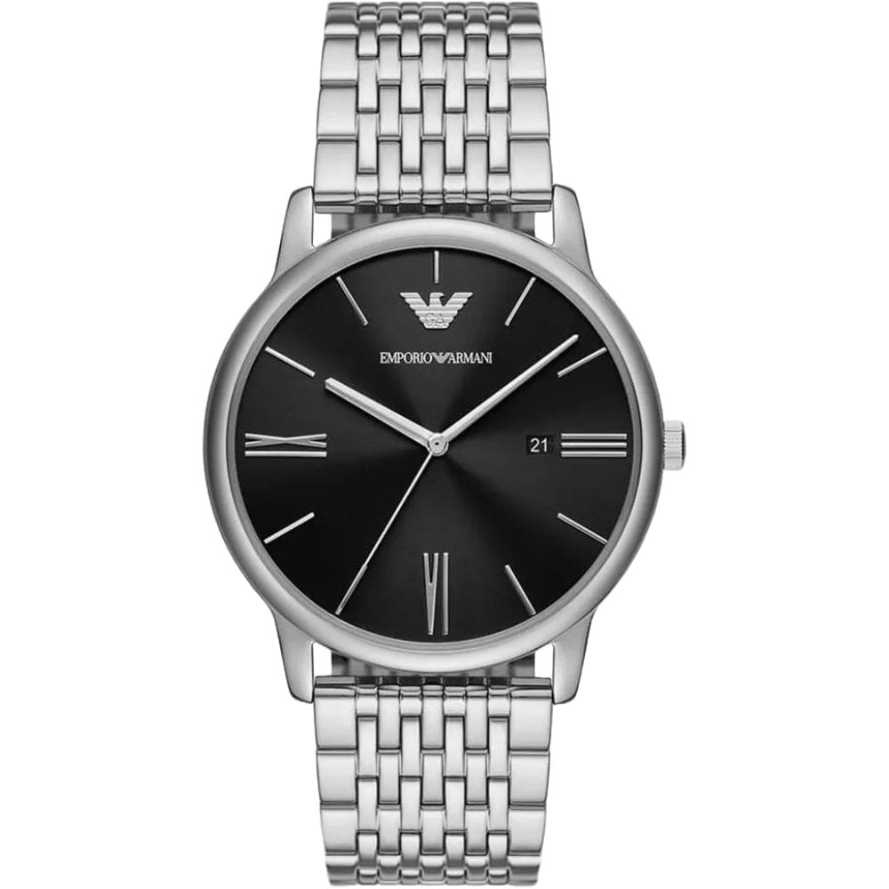 Emporio Armani AR11600 Minimalist Three - Hand Date Men’s Watch - WATCH & WATCH