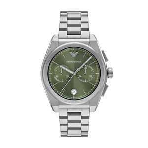 Emporio Armani AR11640 Green Dial Men's Watch - WATCH & WATCH