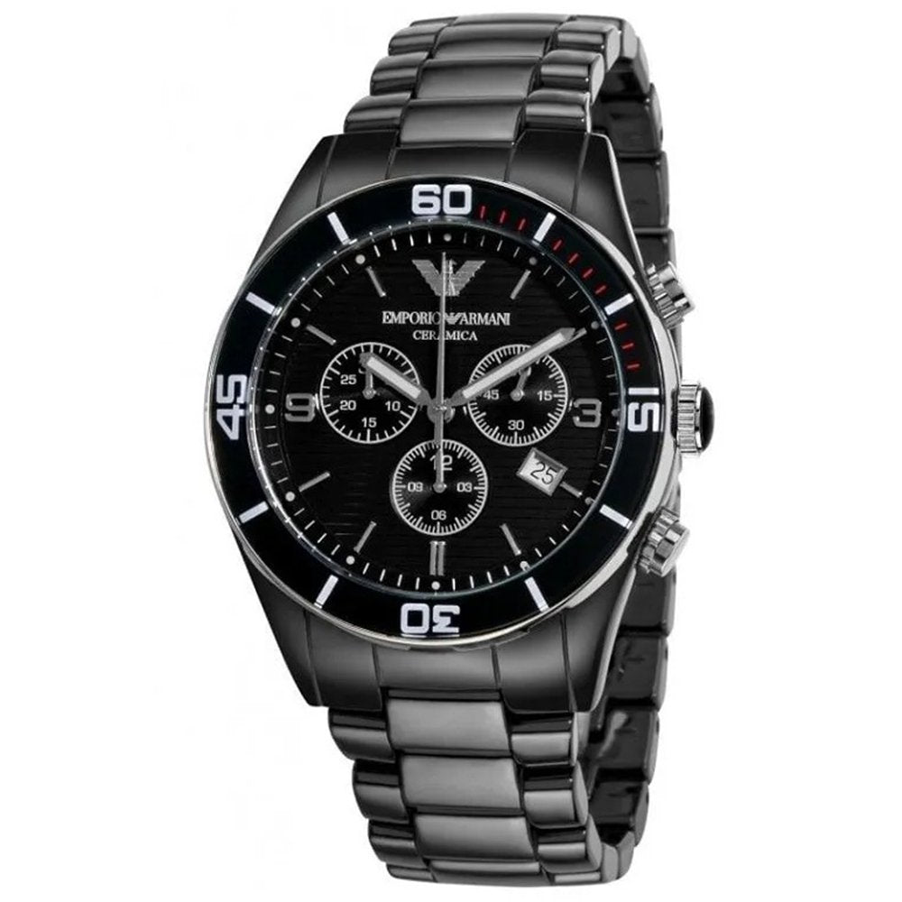 Emporio Armani AR1421 Men's Leo Ceramica Watch - WATCH & WATCH