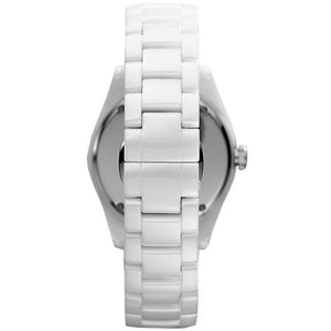 Emporio Armani AR1426 White Ladies Ceramica Watch - WATCH & WATCH