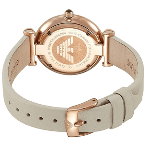 Emporio Armani AR1769 Retro Beige Dial Ladies Watch - WATCH & WATCH