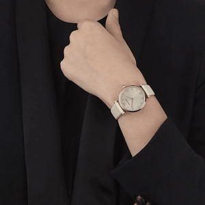 Emporio Armani AR1769 Retro Beige Dial Ladies Watch - WATCH & WATCH
