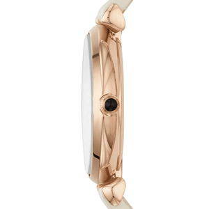 Emporio Armani AR1769 Retro Beige Dial Ladies Watch - WATCH & WATCH