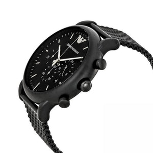 Emporio Armani AR1968 Black Dial Chronograph Men's Watch - WATCH & WATCH