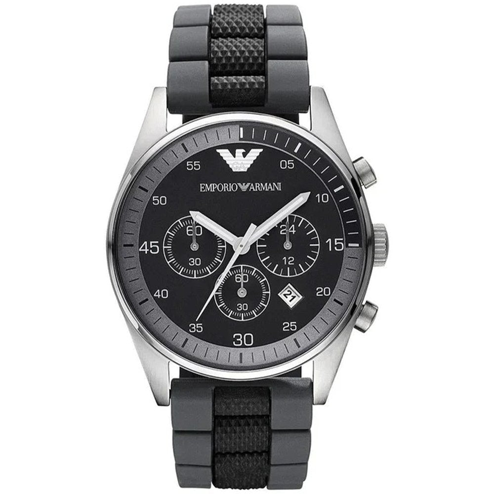 Emporio Armani AR5866 Men's Sportivo Watch Black - WATCH & WATCH