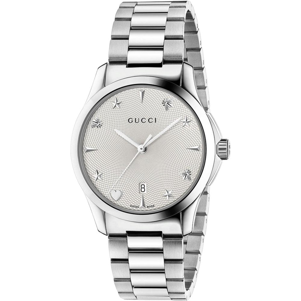 Gucci YA1264028A G - Timeless Silver Dial Unisex Watch - WATCH & WATCH