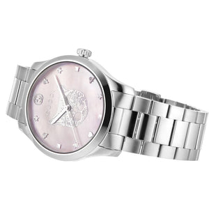 Gucci YA1264166 G - Timeless Pink Mother of Pearl Dial Unisex Watch - WATCH & WATCH