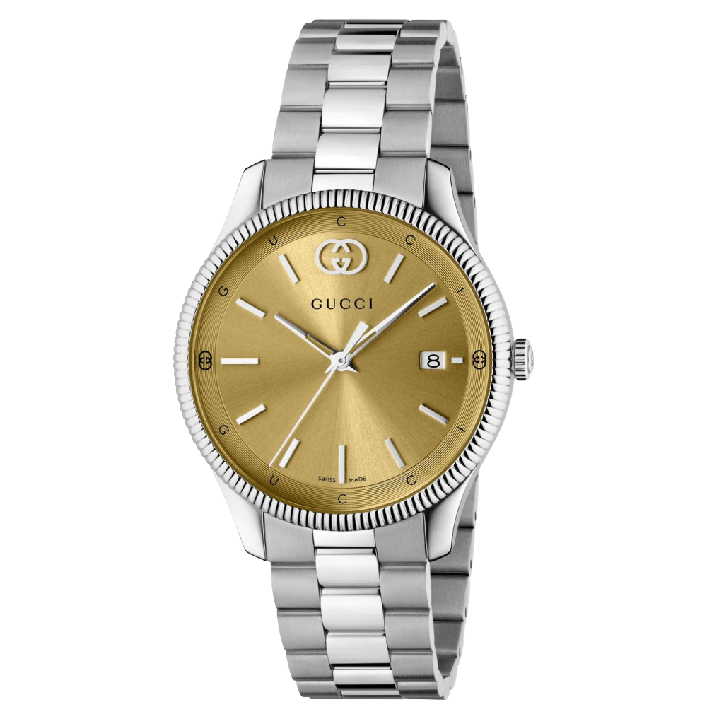 Gucci YA1264234 G - Timeless Gold Dial Unisex Watch - WATCH & WATCH