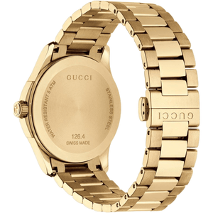 Gucci YA126461 G - Timeless Yellow Gold Dial Unisex Watch - WATCH & WATCH