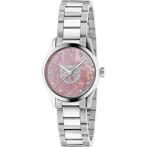Gucci YA1265025 G - Timeless Pink Mother of Pearl Dial Ladies Watch - WATCH & WATCH