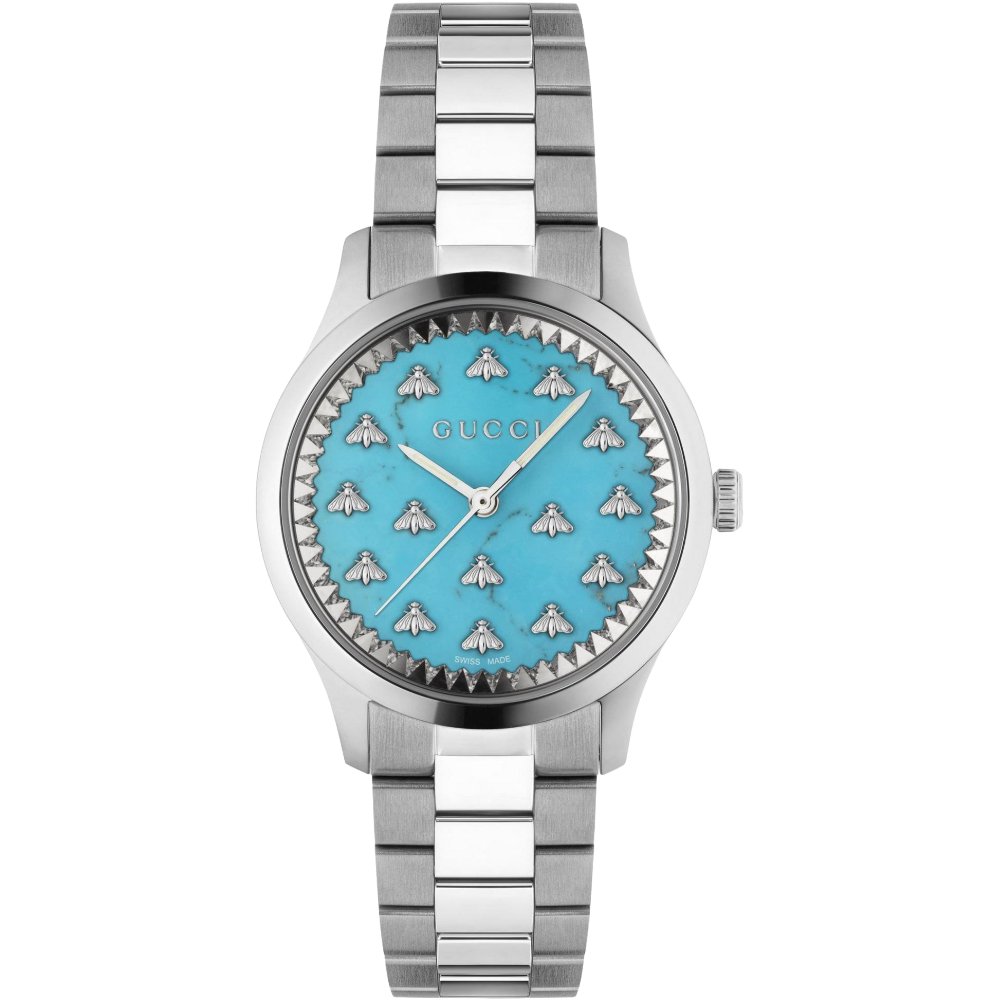 Gucci YA1265044 G - Timeless Turquoise Dial Unisex Watch - WATCH & WATCH