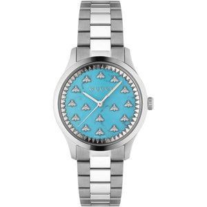 Gucci YA1265044 G - Timeless Turquoise Dial Unisex Watch - WATCH & WATCH