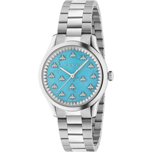 Gucci YA1265044 G - Timeless Turquoise Dial Unisex Watch - WATCH & WATCH