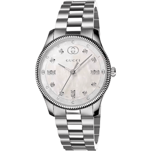 Gucci YA1265064 G - Timeless Mother of Pearl Dial Ladies Watch - WATCH & WATCH