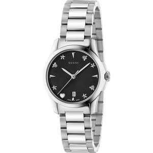 Gucci YA126573 G - Timeless Black Dial Unisex Watch - WATCH & WATCH