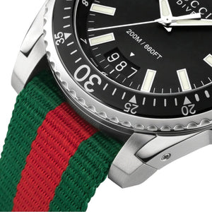 Gucci YA136206 Black Dial Dive Men's Watch - WATCH & WATCH