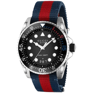 Gucci YA136210 Black Dial Men's Watch - WATCH & WATCH