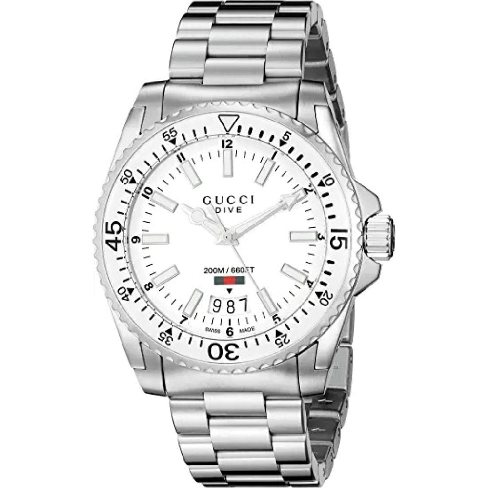 Gucci YA136302 Dive Stainless Steel 40mm Men's Watch - WATCH & WATCH