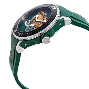 Gucci YA136316 Dive Tiger Green Dial Men's Watch - WATCH & WATCH