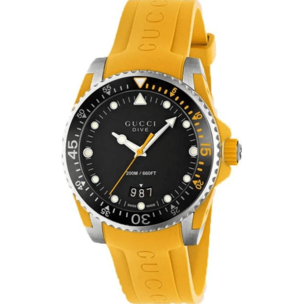 Gucci YA136319 Dive Black Dial Men's Watch - WATCH & WATCH