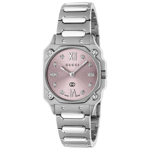 Gucci YA166501 G - Flat Pink Dial Ladies Watch - WATCH & WATCH