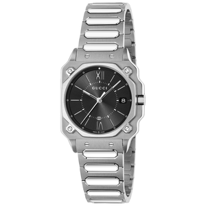 Gucci YA166505 G - Flat Black Dial Unisex Watch - WATCH & WATCH