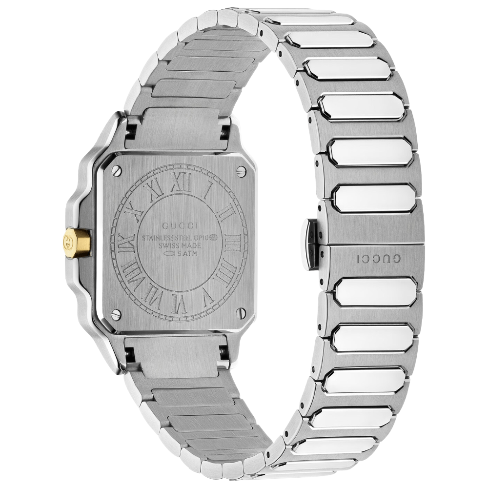 Gucci YA166506 G - Flat Silver Dial Unisex Watch - WATCH & WATCH