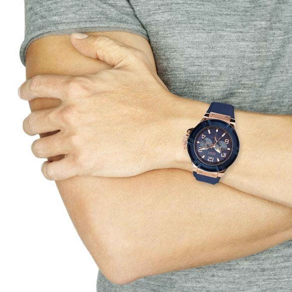 Guess W0247G3 Blue Silicone Men's Watch - WATCH & WATCH