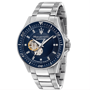 Maserati R8823140007 Sfida Automatic Blue Dial Men's Watch - WATCH & WATCH