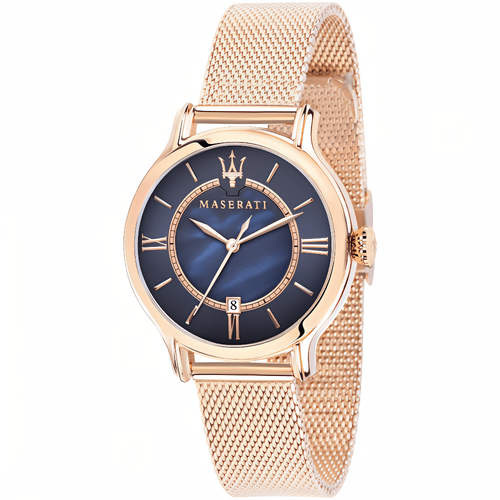 Maserati R8853118503 Epoca Blue Mother Of Pearl Dial Ladies Watch - WATCH & WATCH