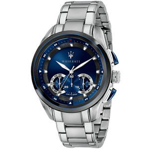 Maserati R8873612014 Traguardo Chronograph Blue Dial Men's Watch - WATCH & WATCH